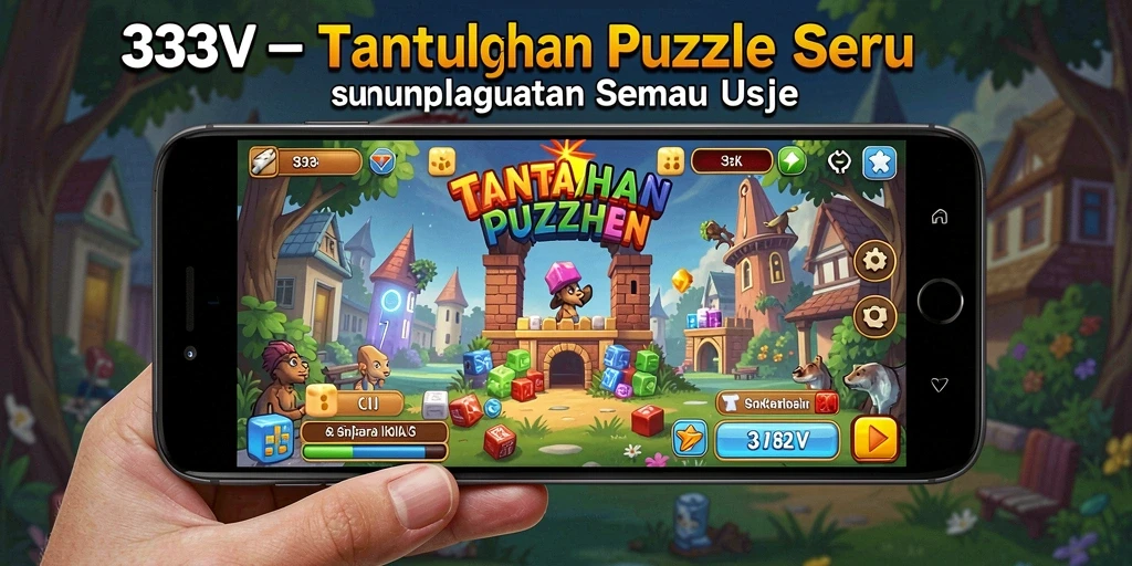 Tampilan gameplay seru dari game Puzzle 333V.