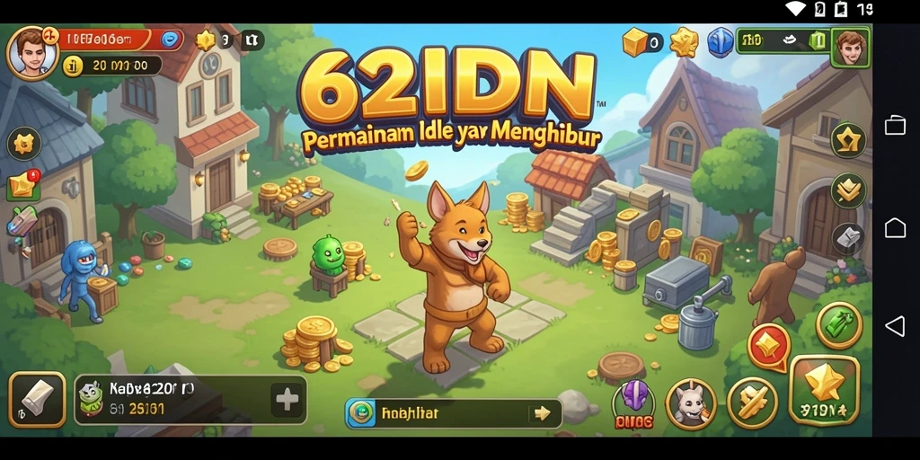 Tampilan gameplay <strong>62IDN</strong> dengan fitur Idle yang menarik