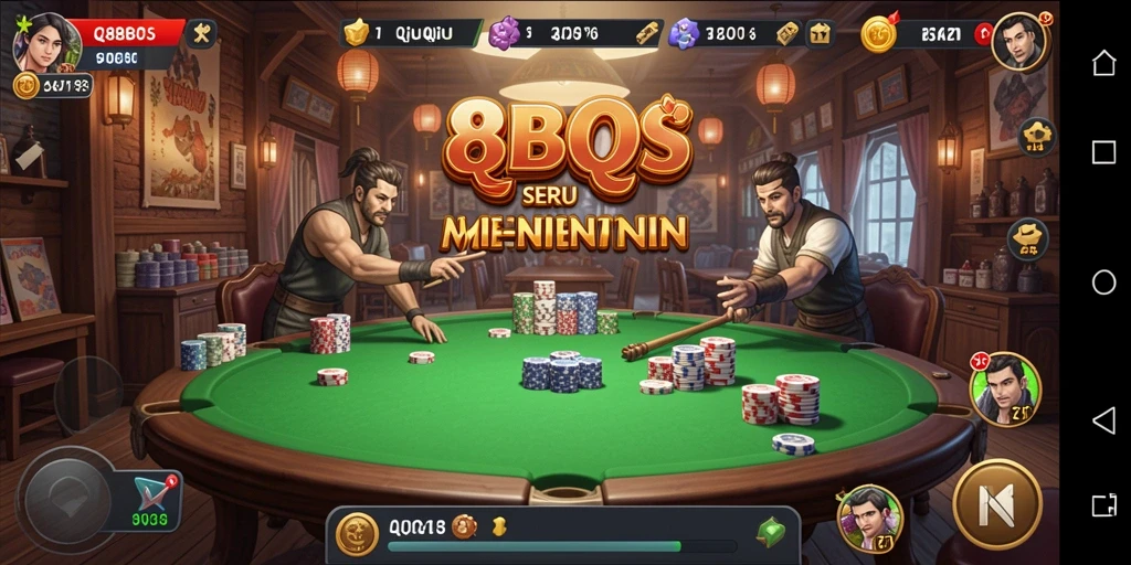 Tampilan gameplay QiuQiu yang seru di 88BOS.