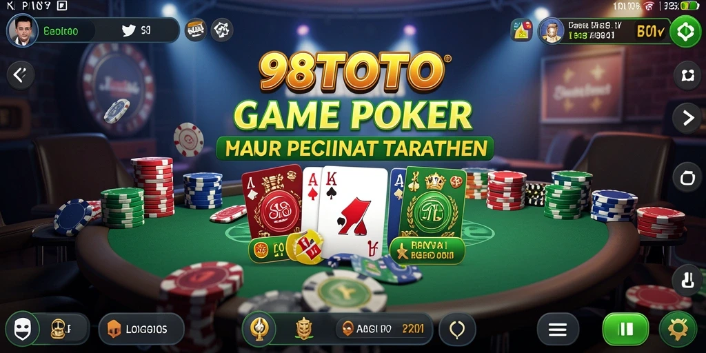 Tampilan gameplay menarik dalam poker di 98TOTO.