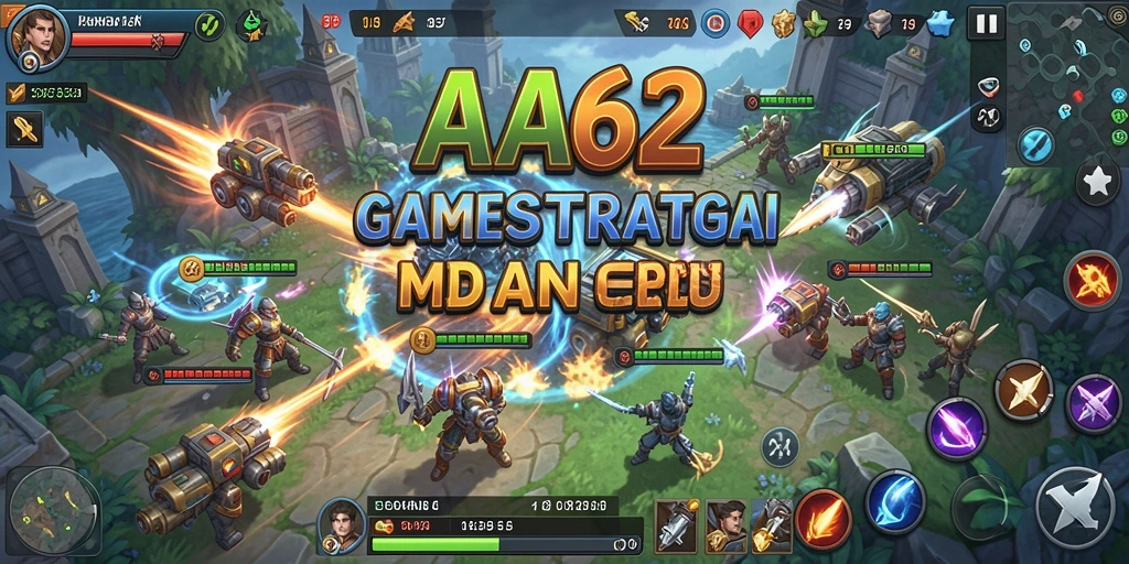 Tampilan gameplay seru di AA62 dengan strategi yang mendalam.