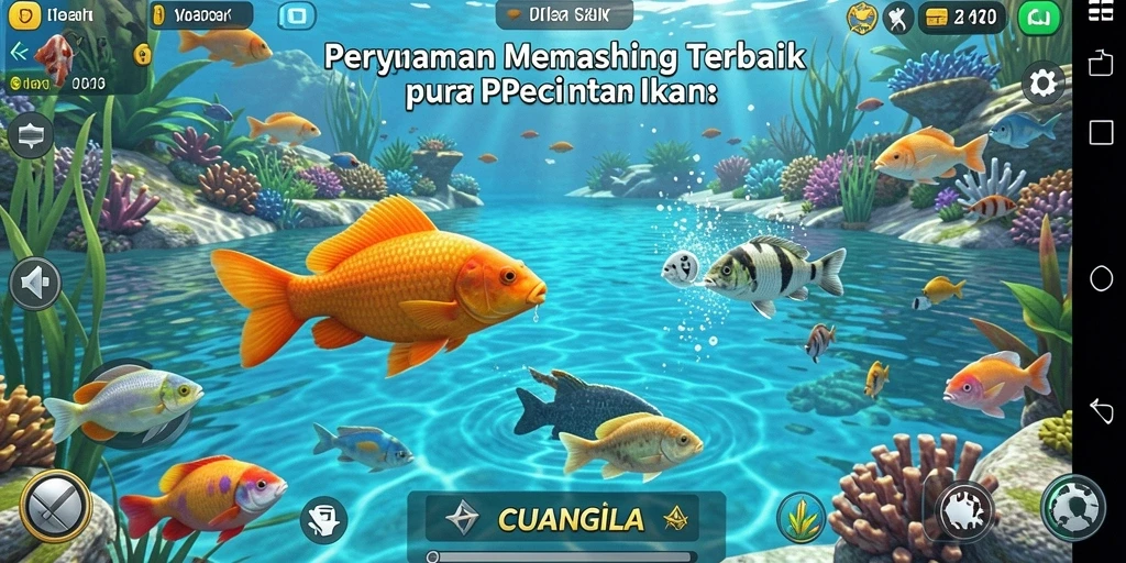 Tampilan menarik dari gameplay memancing di CUANGILA yang memukau.
