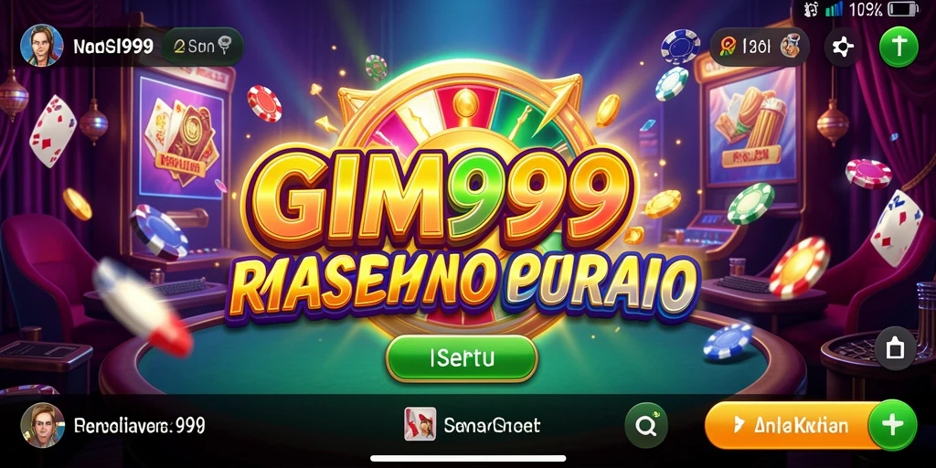 Tampilan menarik dari gameplay GIM999 di dunia kasino digital.