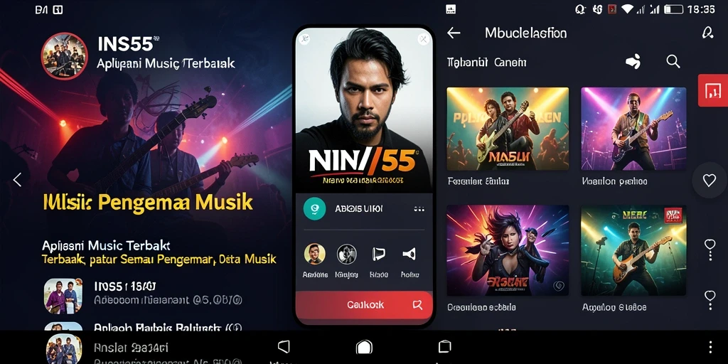 Tampilan gameplay dari INS55 yang menampilkan interaksi musik yang menarik.