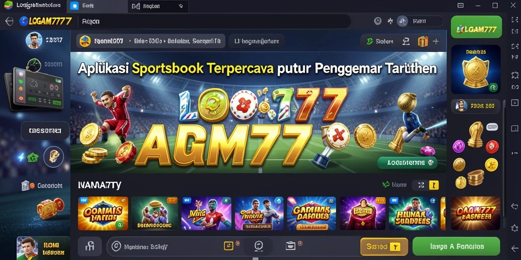 Screenshot LOGAM777 menampilkan antarmuka taruhan yang menarik dan informatif.