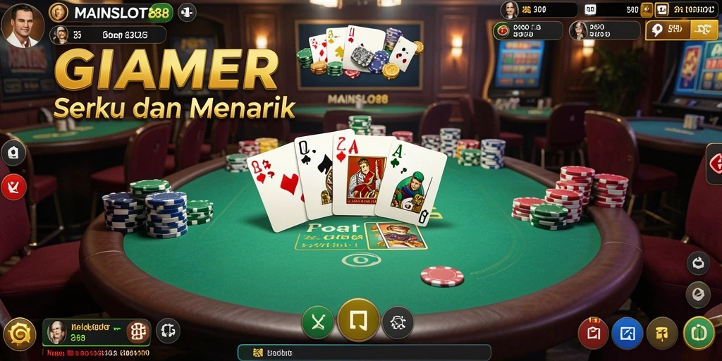 Tampilan gameplay Poker yang menarik di MAINSLOT88.