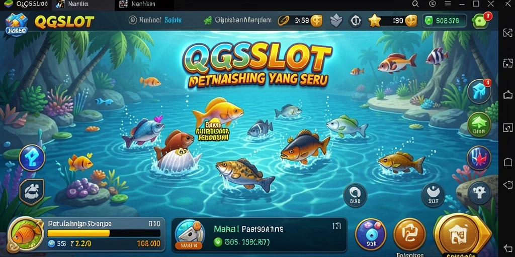 Screenshot menampilkan gameplay QQSLOT yang mendebarkan dan penuh warna.