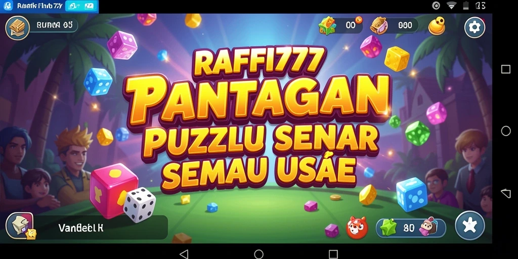 Screenshot gameplay RAFFI777 menampilkan tantangan Puzzle yang seru.