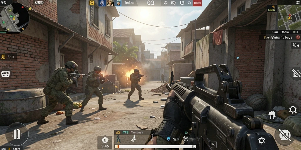 Tampilan gameplay S9S9 yang mendebarkan dan penuh aksi.