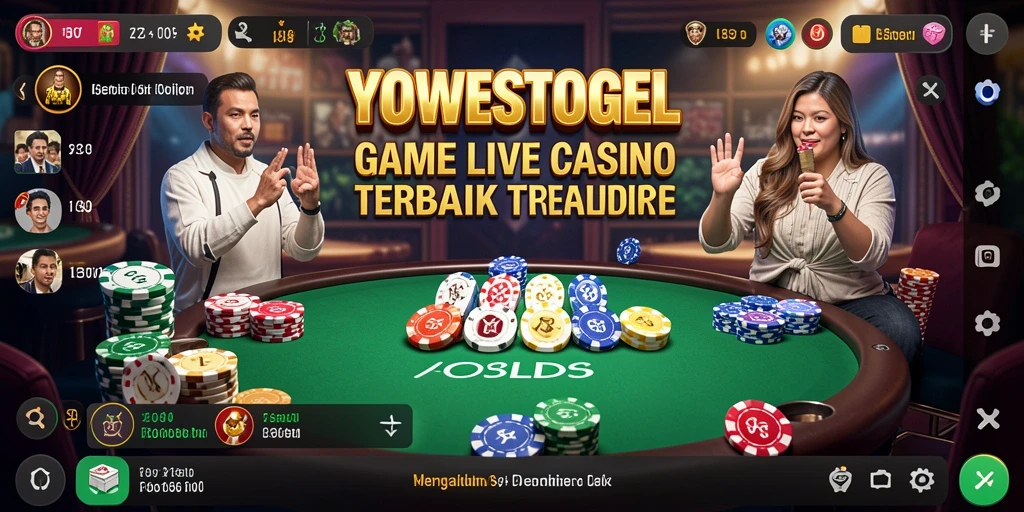 Tampilan gameplay Live Casino YOWESTOGEL yang seru dan interaktif.